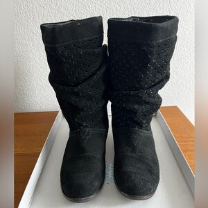TOMS Black Suede Women's Boots